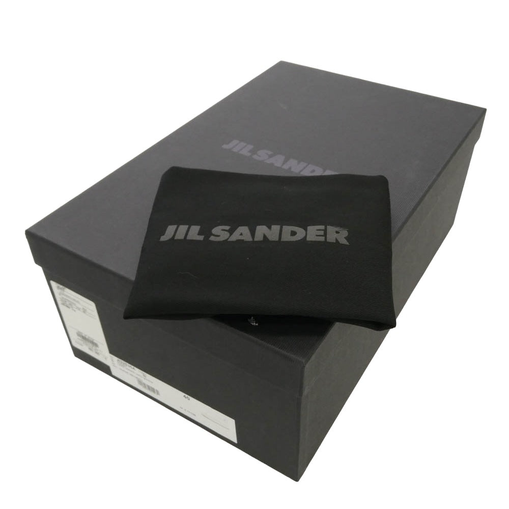 JIL SANDER ジルサンダー JI32535A1156101 SMOOTH LEATHER SNEAKER スムースレザー プラットフォーム シューズ ローカット スニーカー ブラック系 40【中古】