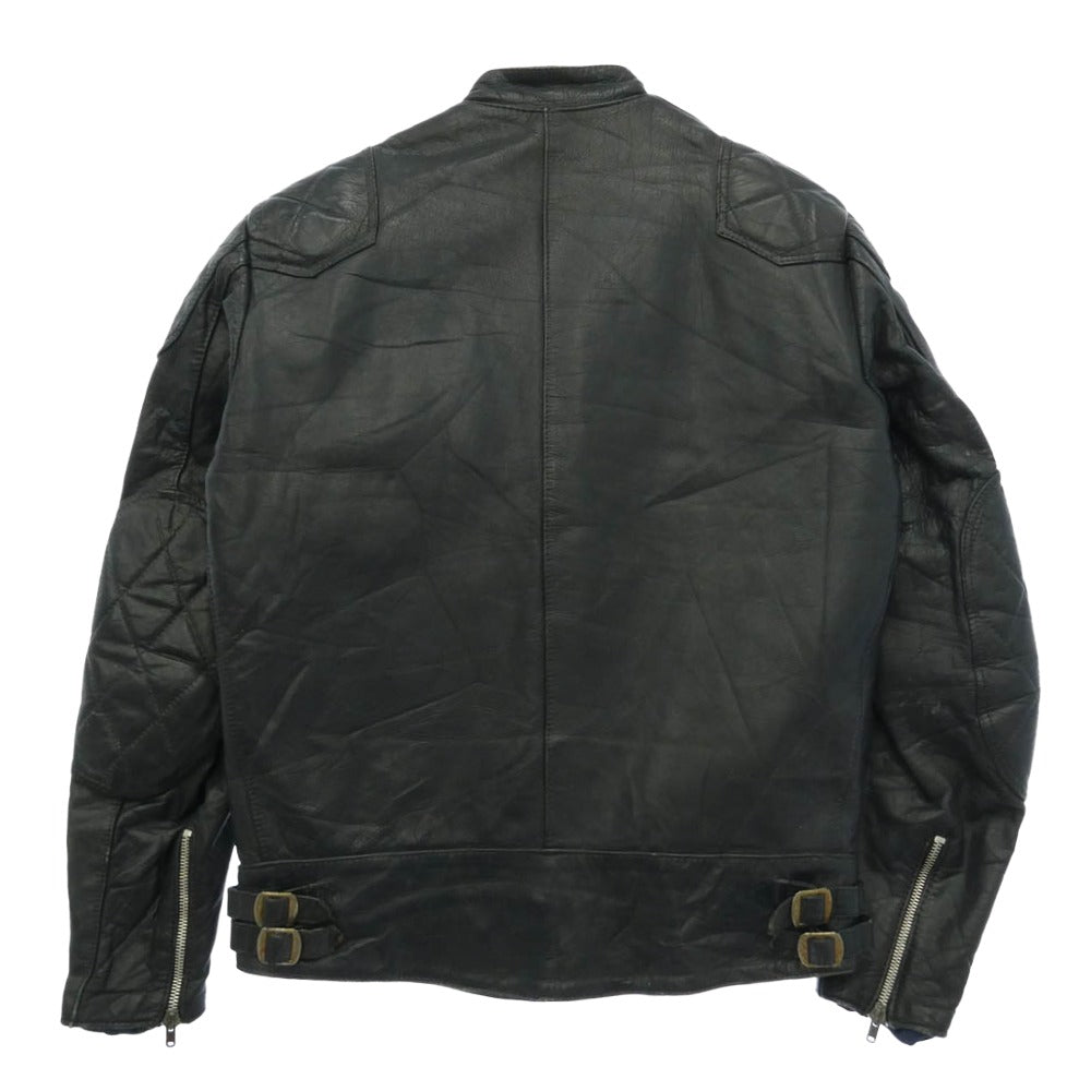 Lewis Leathers ルイスレザー VINTAGE 70s SUPER PHANTOM ヴィンテージ 70年代 スーパー ファントム レザー ライダース ジャケット 38 ブラック系 38【中古】