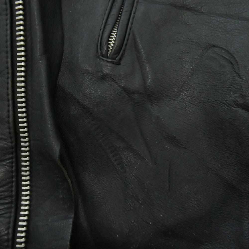 Lewis Leathers ルイスレザー VINTAGE 70s SUPER PHANTOM ヴィンテージ 70年代 スーパー ファントム レザー ライダース ジャケット 38 ブラック系 38【中古】