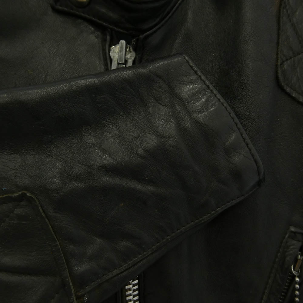 Lewis Leathers ルイスレザー VINTAGE 70s SUPER PHANTOM ヴィンテージ 70年代 スーパー ファントム レザー ライダース ジャケット 40 ブラック系 40【中古】