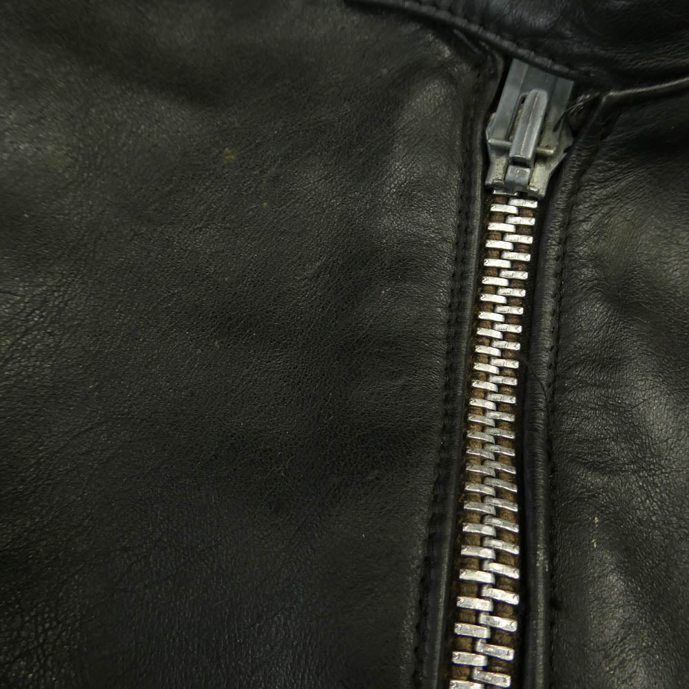 Lewis Leathers ルイスレザー VINTAGE 70s SUPER PHANTOM ヴィンテージ 70年代 スーパー ファントム レザー ライダース ジャケット 40 ブラック系 40【中古】