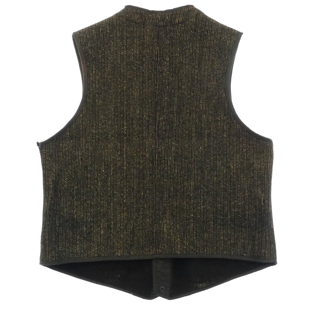 BROWNS'S BEACH ブラウンズビーチ VINTAGE 1930s ヴィンテージ オリジナル 1930年代 BEACH VEST ビーチベスト ニップルボタン ビーチクロス ダークブラウン系【中古】