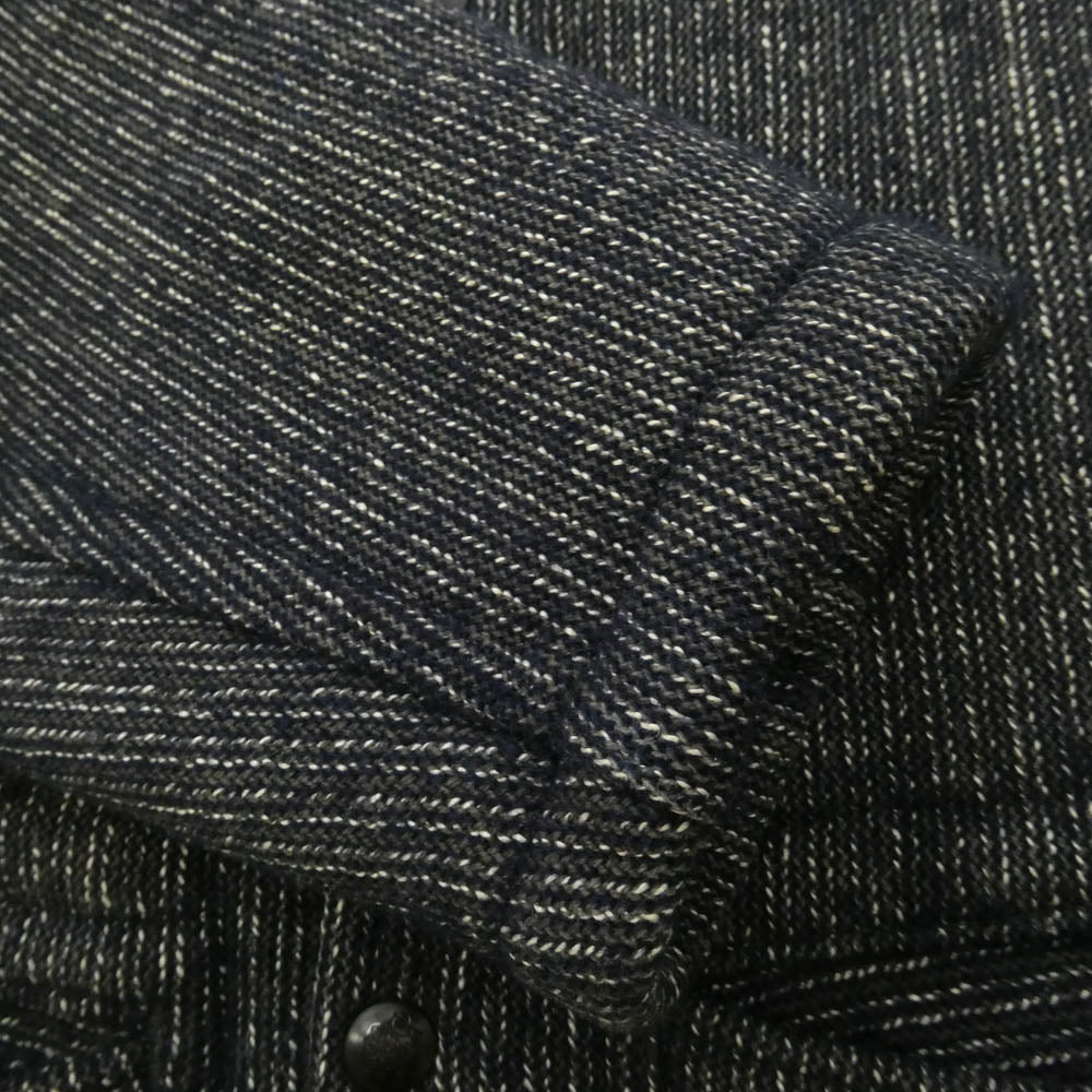 BROWNS'S BEACH ブラウンズビーチ VINTAGE 1940s ヴィンテージ オリジナル 1940年代 三角白タグ BEACH JACKET ノーカラー ビーチ ジャケット ブラック系【中古】