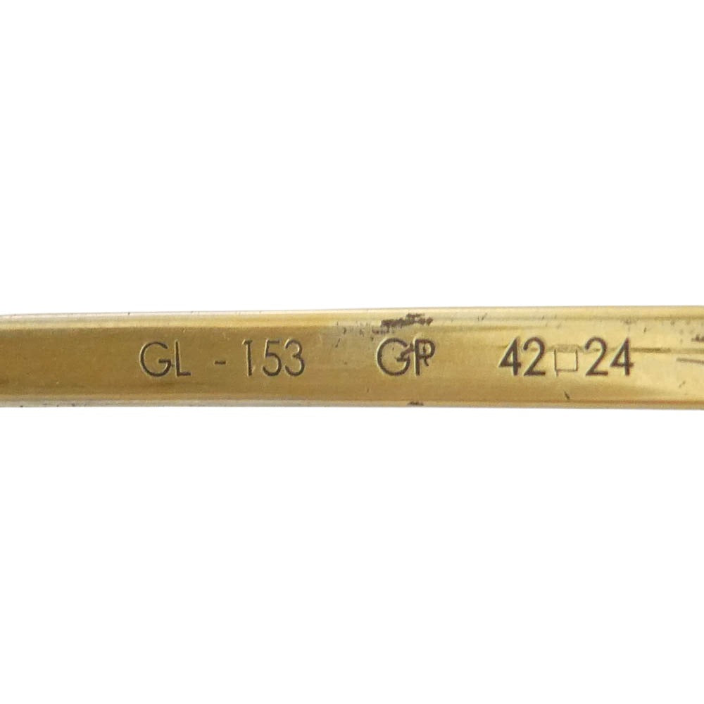 ゲルノットリンドナー GL-153 ドイツ製 GP シルバー925フレーム アイウェア メガネ 眼鏡 42-24 度入り ゴールド系【中古】