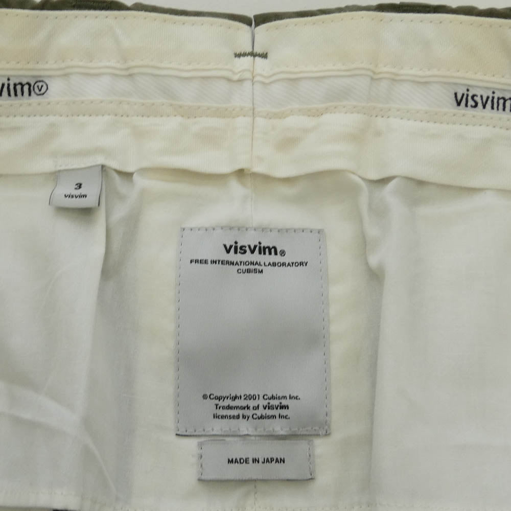 VISVIM ビズビム 13SS 0113105008029 SLACKS SHORTS スラックス ショーツ モスグリーン系 3【中古】