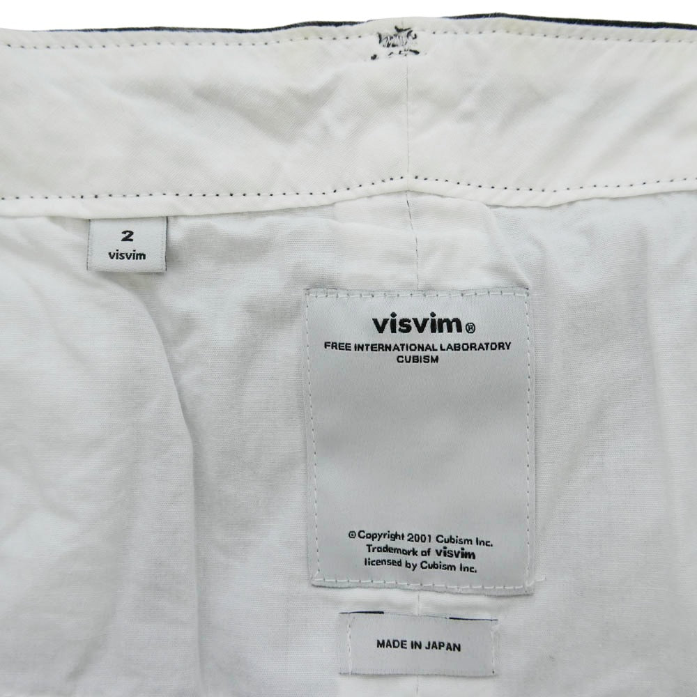 VISVIM ビズビム VS0001837-01 SLIM CHINO スリム チノ パンツ ブラック系【中古】