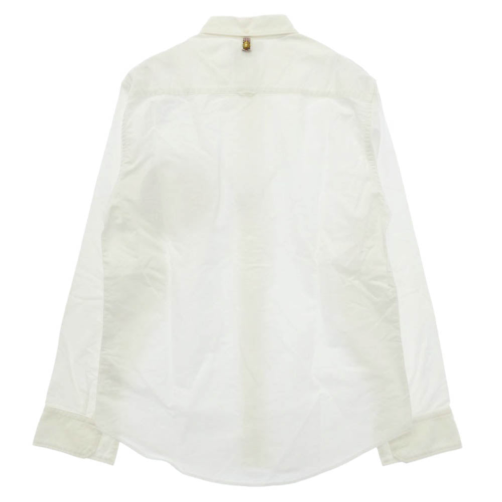 VISVIM ビズビム 15AW 0115205011007 V+V B.D. PATCH SHIRT L/S GIZA CX ボタンダウン パッチ 長袖 シャツ ホワイト系 1【中古】