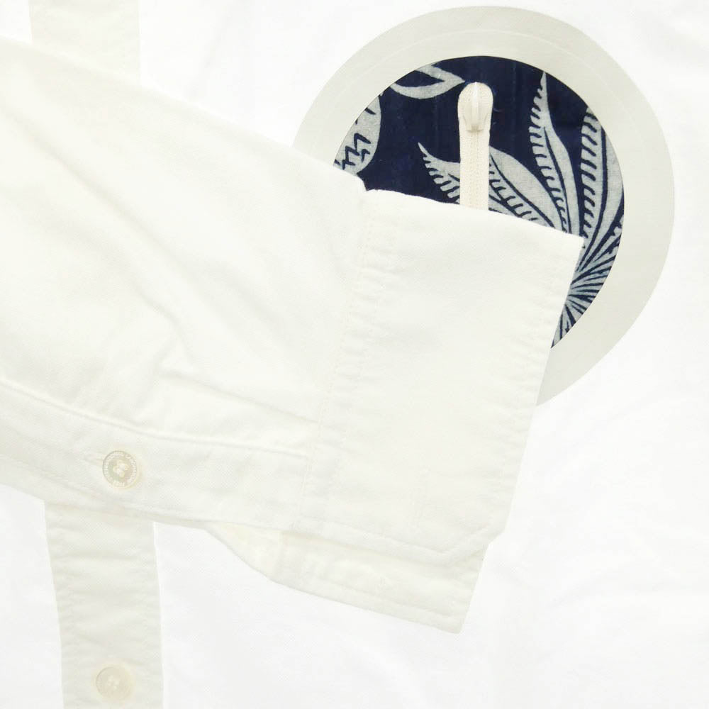 VISVIM ビズビム 15AW 0115205011007 V+V B.D. PATCH SHIRT L/S GIZA CX ボタンダウン パッチ 長袖 シャツ ホワイト系 1【中古】