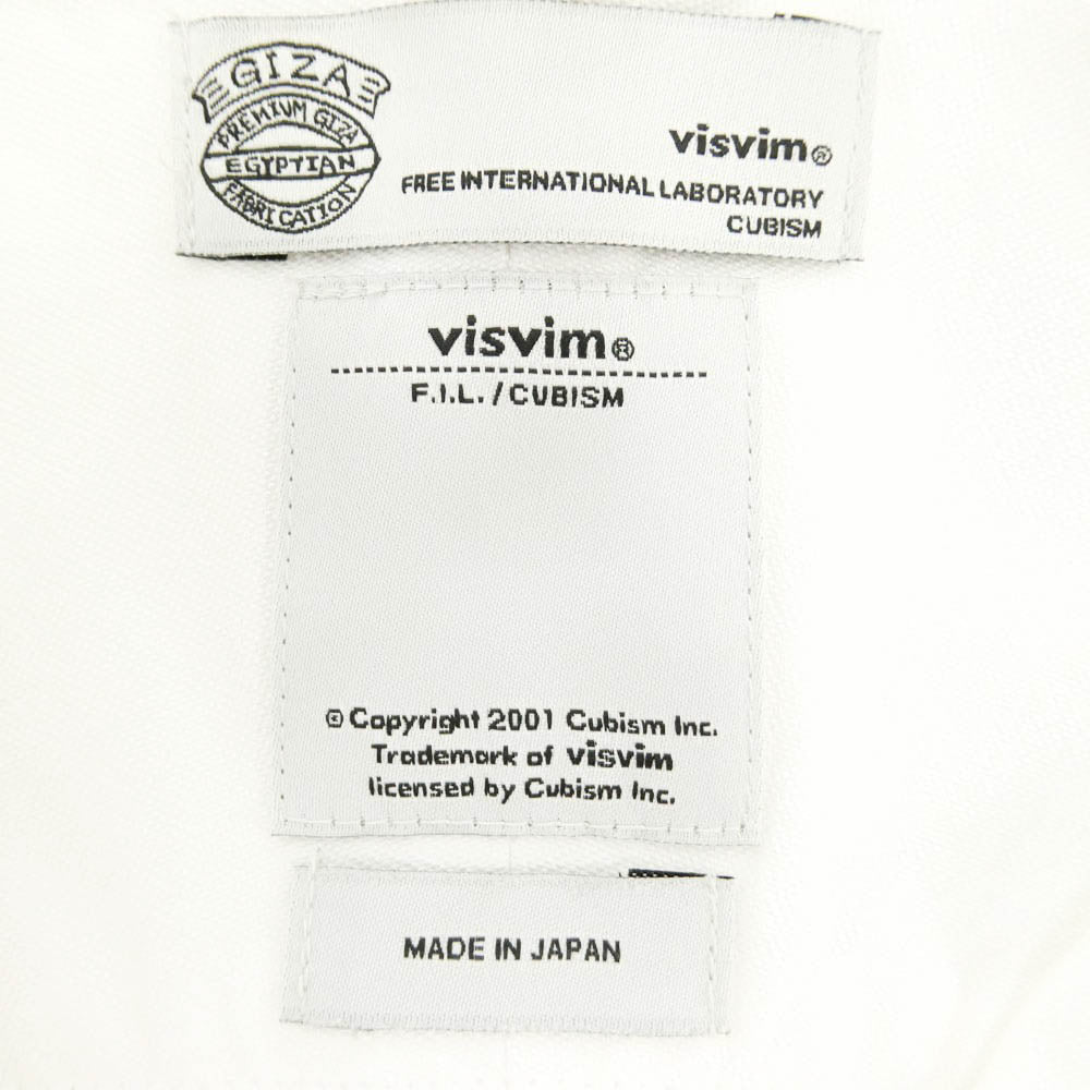 VISVIM ビズビム 15AW 0115205011007 V+V B.D. PATCH SHIRT L/S GIZA CX ボタンダウン パッチ 長袖 シャツ ホワイト系 1【中古】