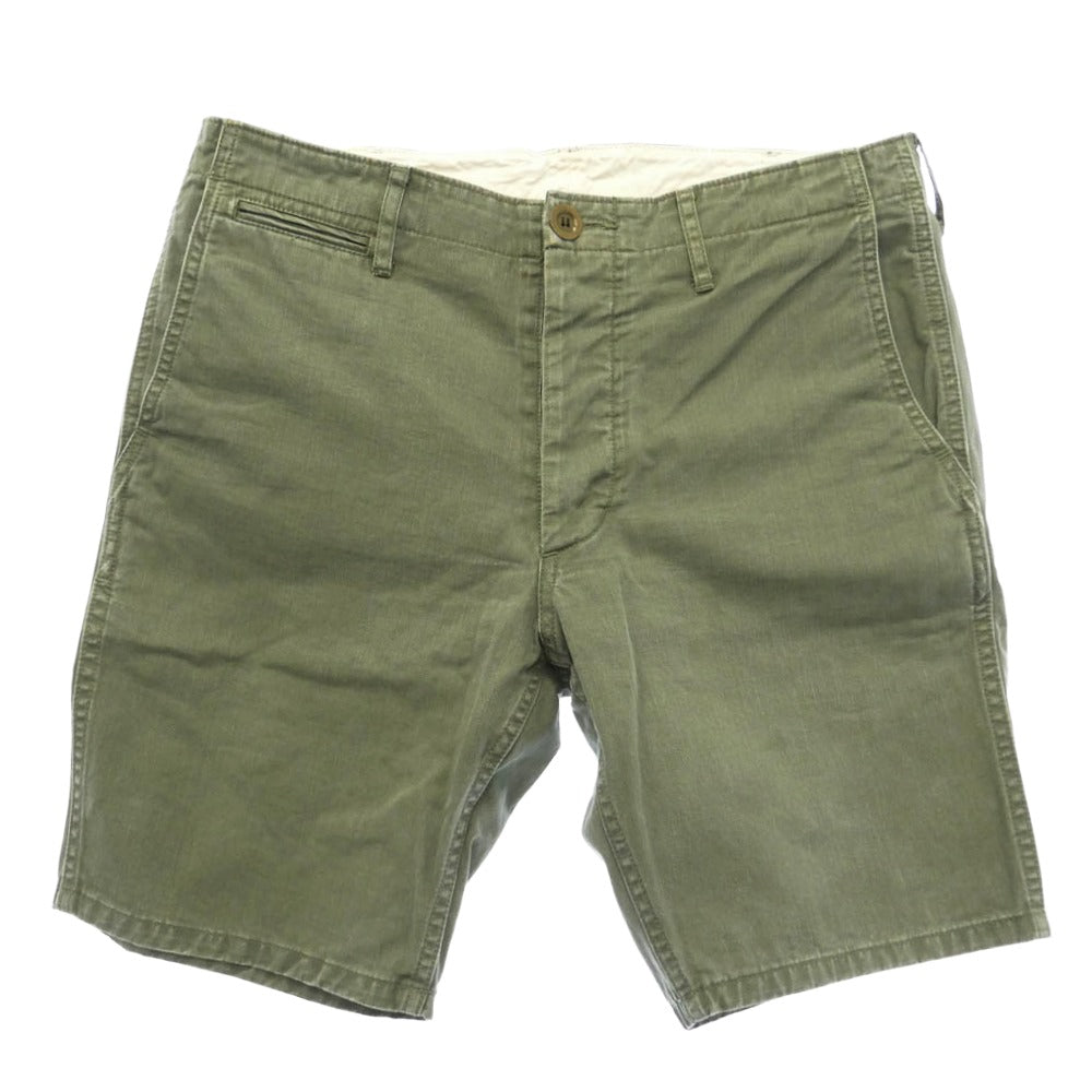 VISVIM ビズビム 0113305008002 SLIM CHINO SHORTS F.I.L. EXCLUSIVE スリム チノ ショーツ カーキ系 2【中古】