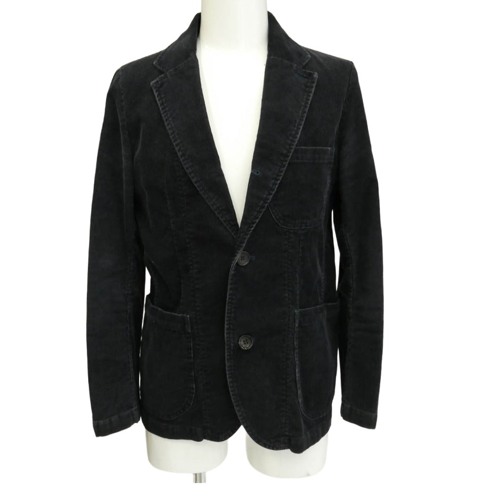 VISVIM ビズビム 12AW 0112205013023 ACADEMIA BLAZER CORDUROY 2ボタン コーデユロイ ジャケット ダークネイビー系 2【中古】