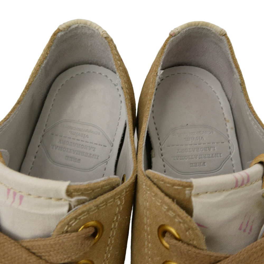 VISVIM ビズビム 14SS 0114102002006 SKAGWAY LO-FOLK レディース スカグウェイ ローカット フォーク スニーカー ライトブラウン系 ベージュ系 USW6【中古】