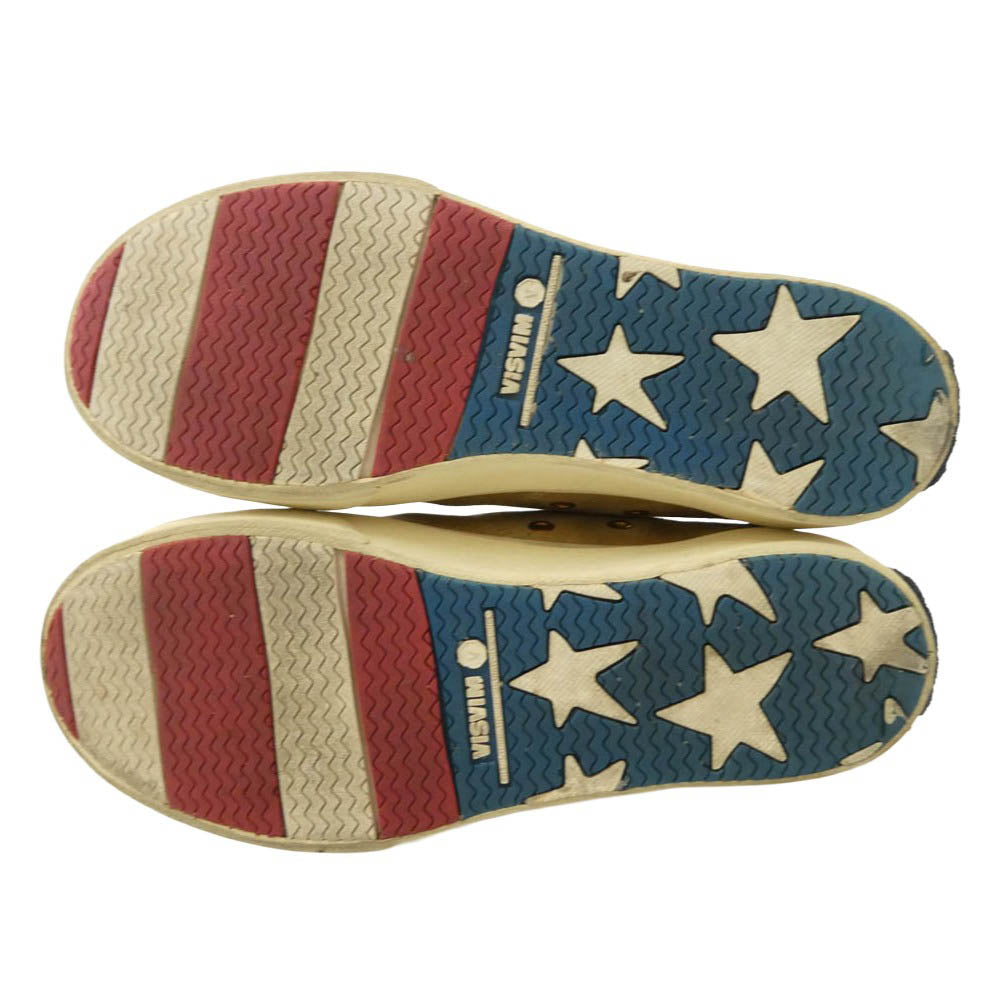 VISVIM ビズビム 14SS 0114102002006 SKAGWAY LO-FOLK レディース スカグウェイ ローカット フォーク スニーカー ライトブラウン系 ベージュ系 USW6【中古】