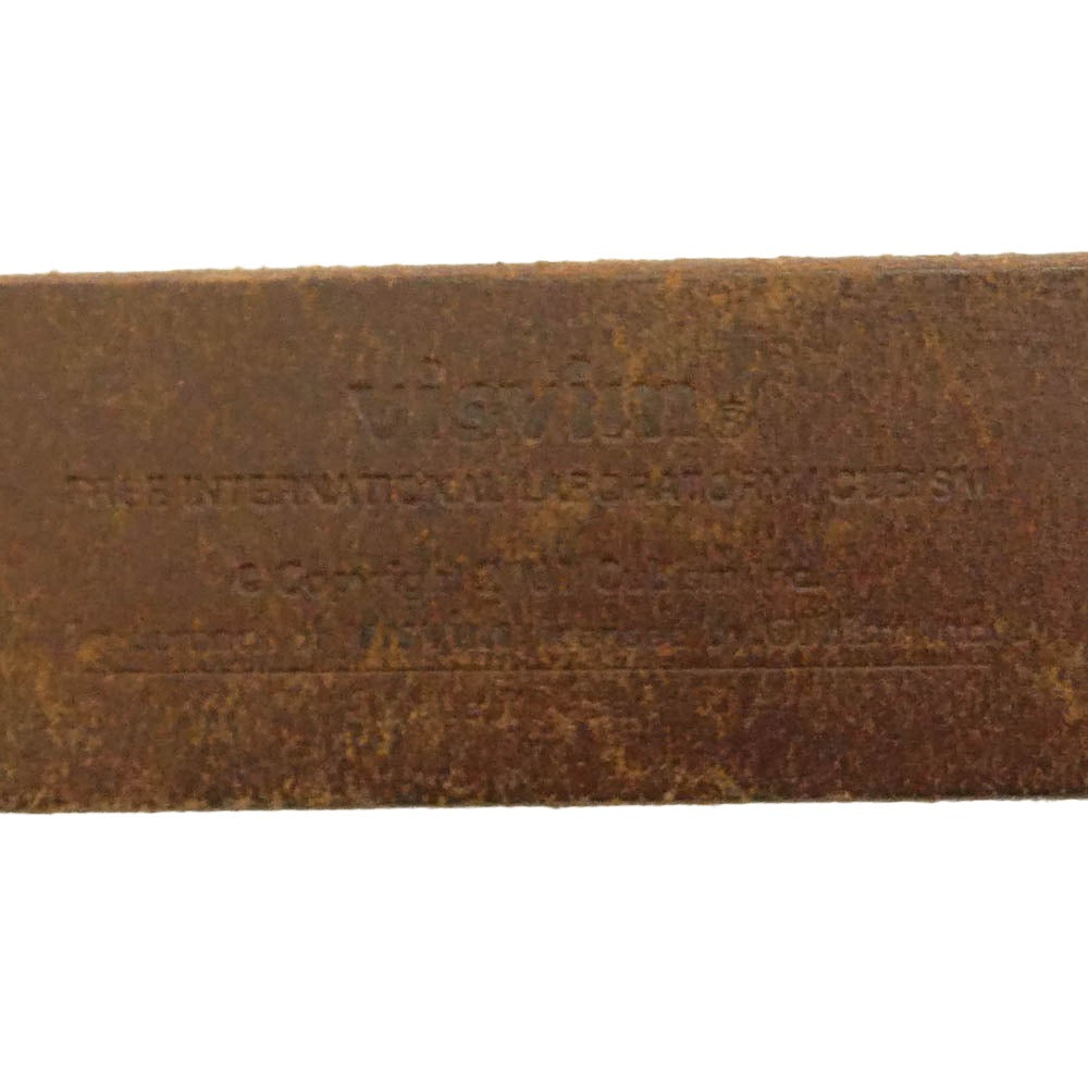 VISVIM ビズビム 16SS 0116103003020 Double Ring Belt 40mm幅 ダブルリング ベルト ブラウン系 32【中古】