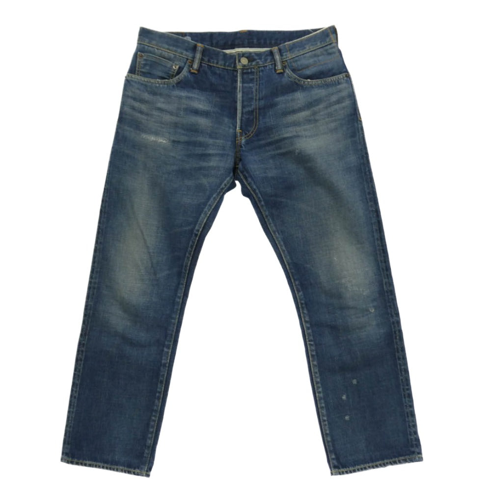 VISVIM ビズビム 16AW 0116105005024 SOCIAL SCLPTR 10 DMGD-12 13OZ 藍染め ディアパッチ ダメージ 加工 デニム パンツ ブルー系 L28W36【中古】