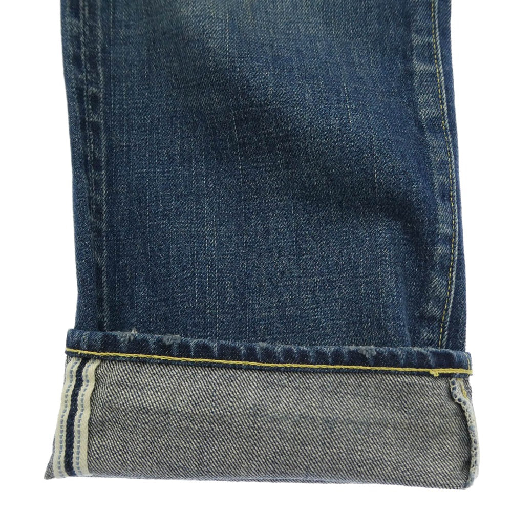 VISVIM ビズビム 16AW 0116105005024 SOCIAL SCLPTR 10 DMGD-12 13OZ 藍染め ディアパッチ ダメージ 加工 デニム パンツ ブルー系 L28W36【中古】