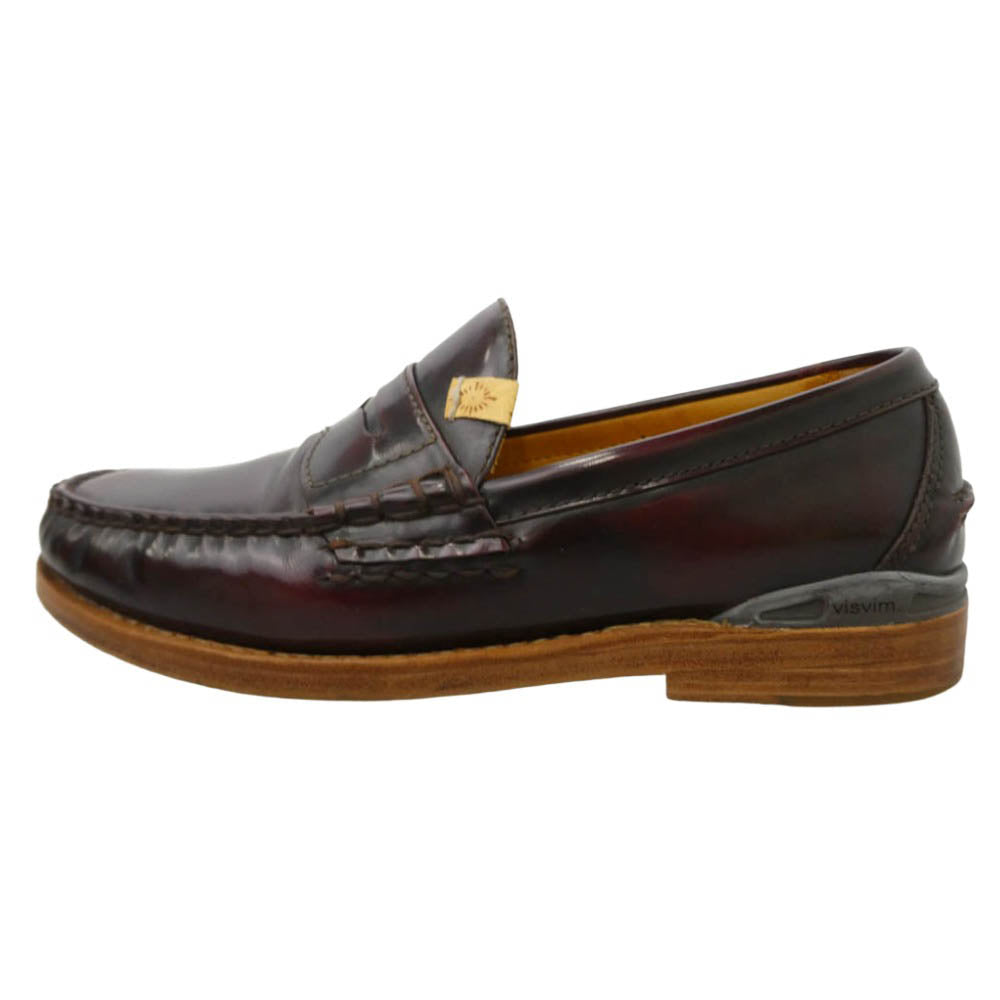 VISVIM ビズビム 0112302002005 FABRO CG FOLK FIL限定 ローファー スリッポン シューズ ダークブラウン系 9【中古】
