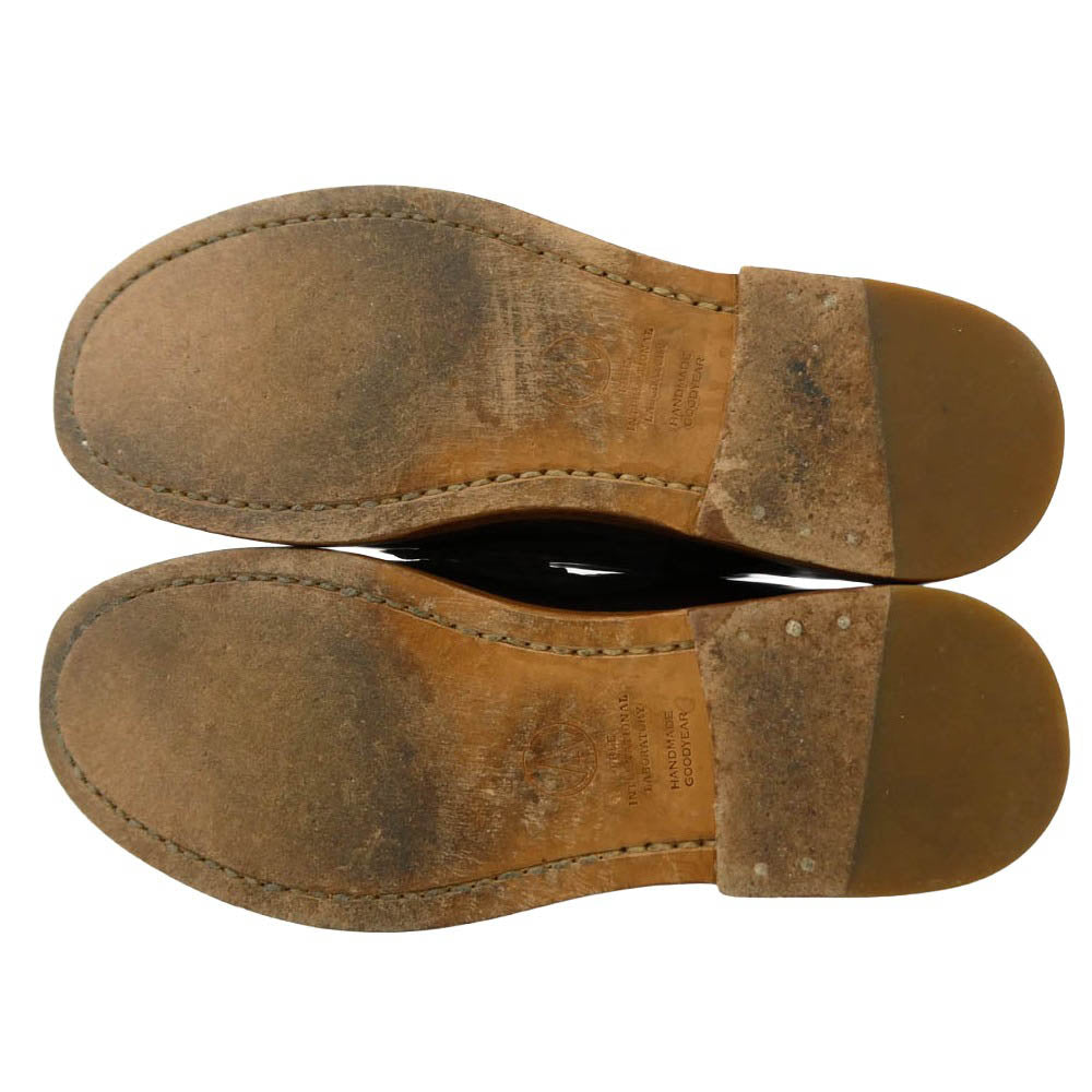 VISVIM ビズビム 0112302002005 FABRO CG FOLK FIL限定 ローファー スリッポン シューズ ダークブラウン系 9【中古】