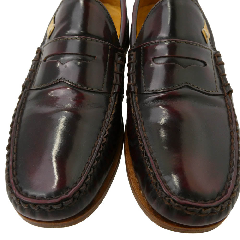VISVIM ビズビム 0112302002005 FABRO CG FOLK FIL限定 ローファー スリッポン シューズ ダークブラウン系 9【中古】