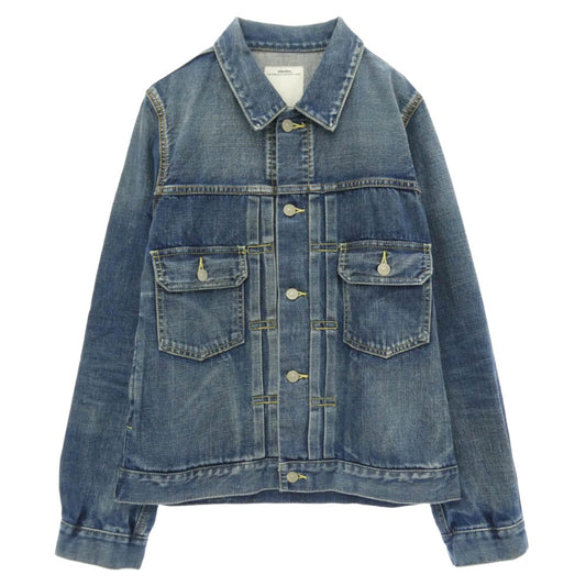 VISVIM ビズビム 16AW 0116205006001 SS 101 JKT DAMAGED ダメージ加工 デニム ジャケット ブルー系 2【中古】