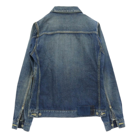 VISVIM ビズビム 16AW 0116205006001 SS 101 JKT DAMAGED ダメージ加工 デニム ジャケット ブルー系 2【中古】