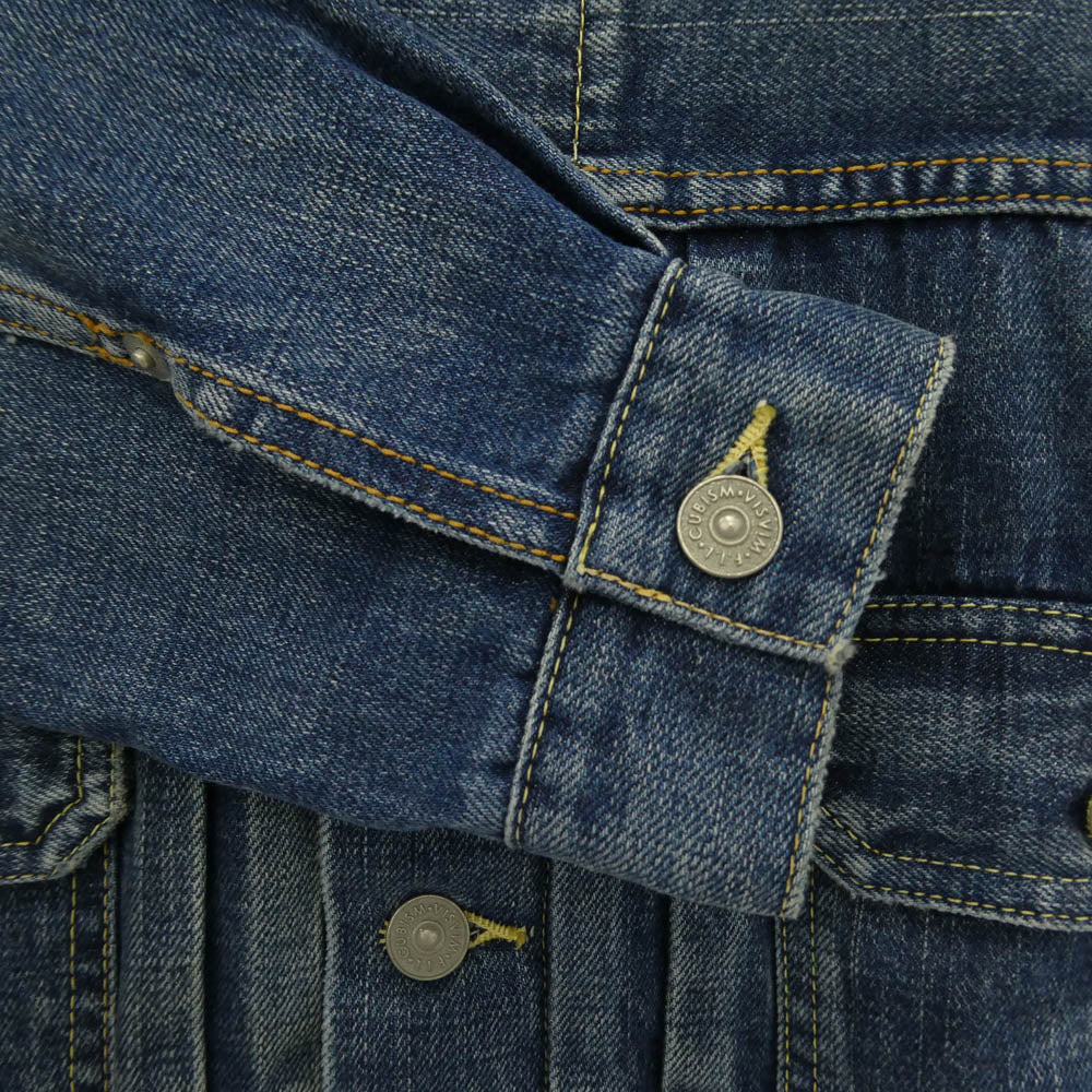 VISVIM ビズビム 16AW 0116205006001 SS 101 JKT DAMAGED ダメージ加工 デニム ジャケット ブルー系 2【中古】