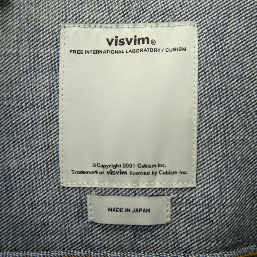 VISVIM ビズビム 16AW 0116205006001 SS 101 JKT DAMAGED ダメージ加工 デニム ジャケット ブルー系 2【中古】