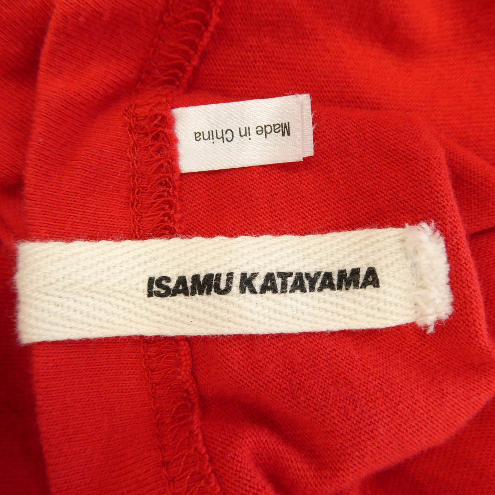 ISAMUKATAYAMA BACKLASH イサムカタヤマバックラッシュ 5011 01 ANONYMOUS FUKUOKA 直営店限定 アノニマス フクオカ ロングスリーブ 長袖 Tシャツ カットソー レッド系 L【中古】