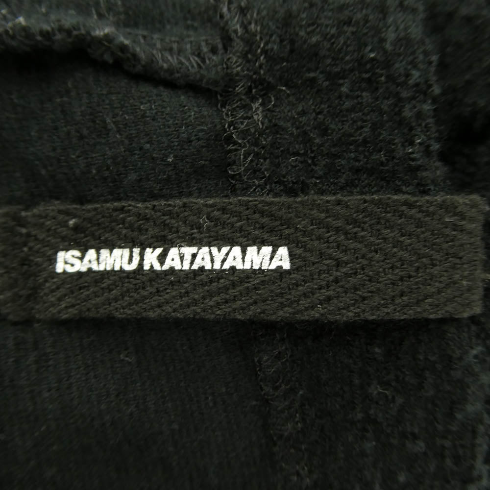 ISAMUKATAYAMA BACKLASH イサムカタヤマバックラッシュ 1899 01 パイル地 コットン ノースリーブ カットソー ブラック系 L【中古】
