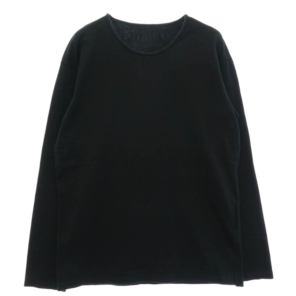 ISAMUKATAYAMA BACKLASH イサムカタヤマバックラッシュ A104-01 バックロゴ プリント コットン Tシャツ 長袖 カットソー ブラック系 L【中古】