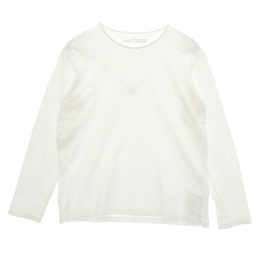 ISAMUKATAYAMA BACKLASH イサムカタヤマバックラッシュ A104-01 バックロゴ プリント コットン Tシャツ 長袖 カットソー ホワイト ホワイト系 L【中古】