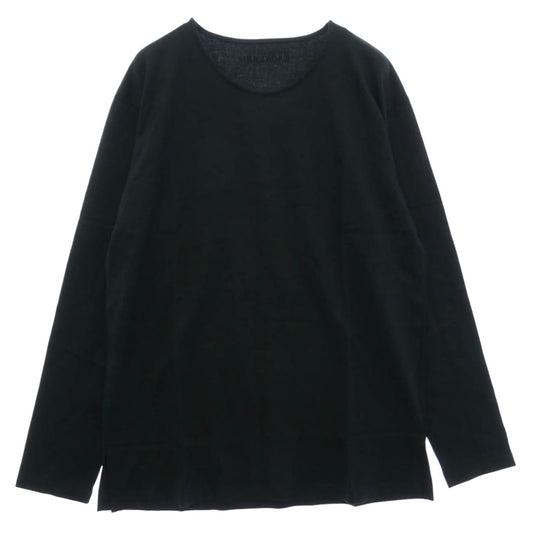 ISAMUKATAYAMA BACKLASH イサムカタヤマバックラッシュ A104-01 バックロゴ プリント コットン Tシャツ 長袖 カットソー ブラック系 XL【新古品】【未使用】【中古】