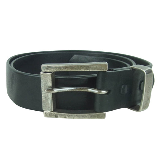 ISAMUKATAYAMA BACKLASH イサムカタヤマバックラッシュ ROLLER BUCKLE BELT ローラー バックル レザー ベルト ブラック系【中古】