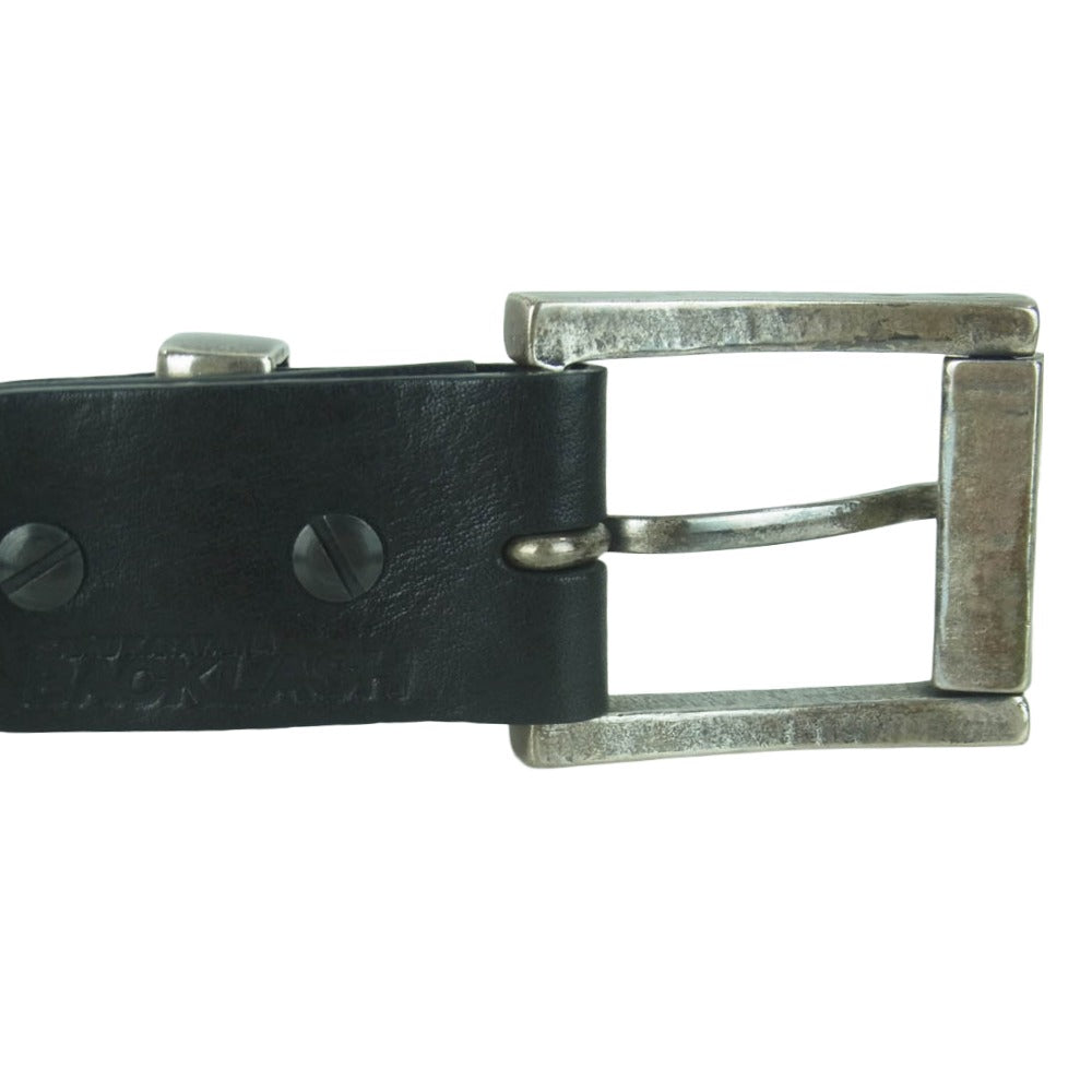 ISAMUKATAYAMA BACKLASH イサムカタヤマバックラッシュ ROLLER BUCKLE BELT ローラー バックル レザー ベルト ブラック系【中古】