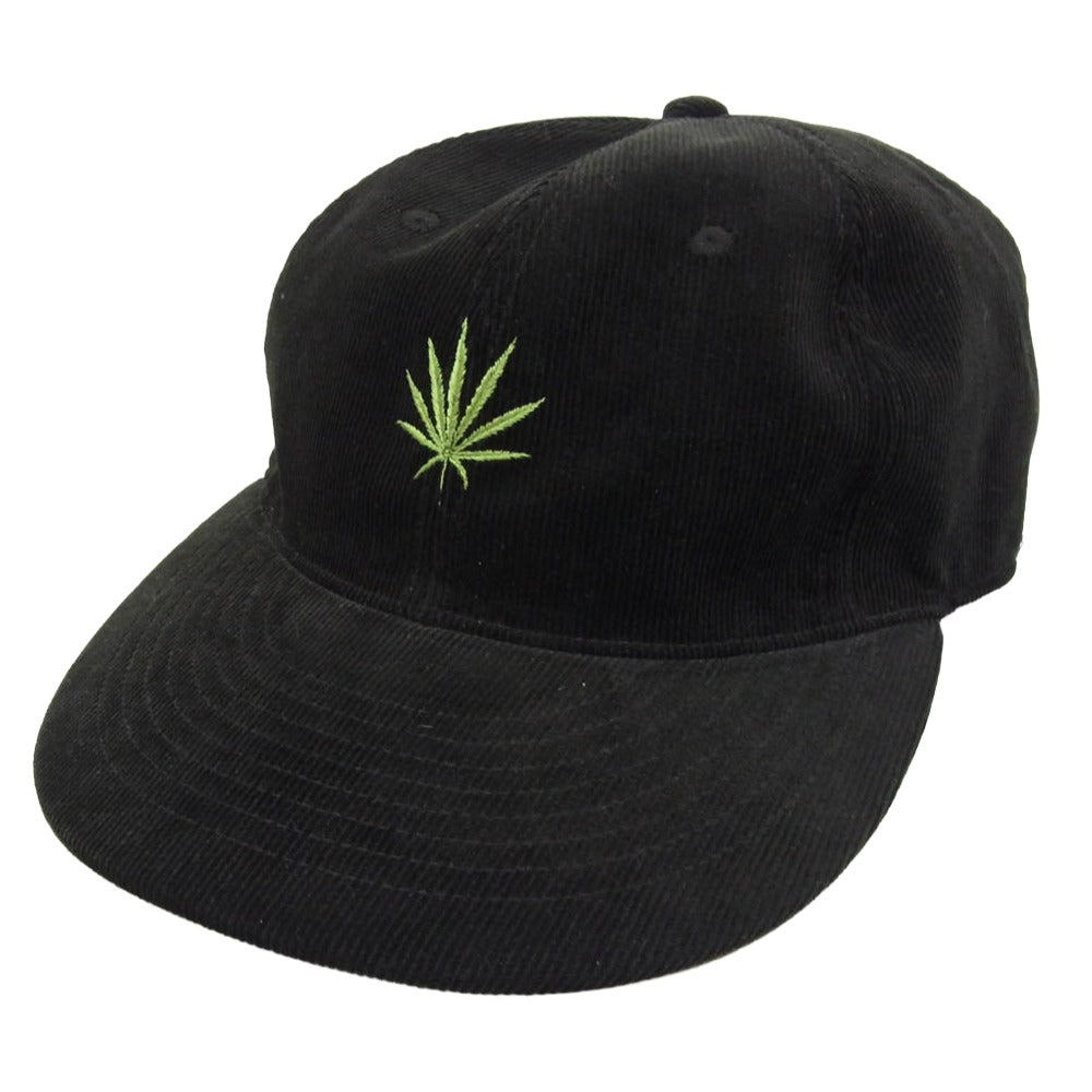 WACKO MARIA ワコマリア WEED CAP コーデュロイ コットン ポリウレタン 帽子 キャップ ブラック系【中古】