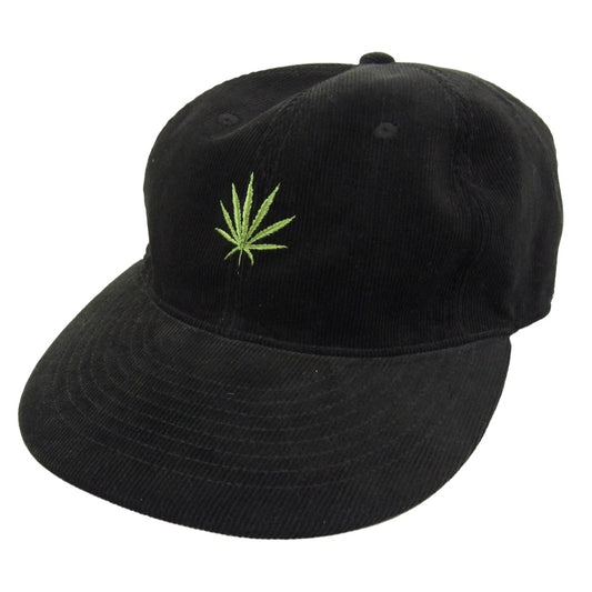 WACKO MARIA ワコマリア WEED CAP コーデュロイ コットン ポリウレタン 帽子 キャップ ブラック系【中古】