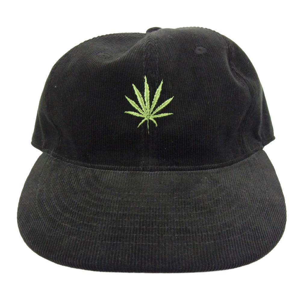 WACKO MARIA ワコマリア WEED CAP コーデュロイ コットン ポリウレタン 帽子 キャップ ブラック系【中古】