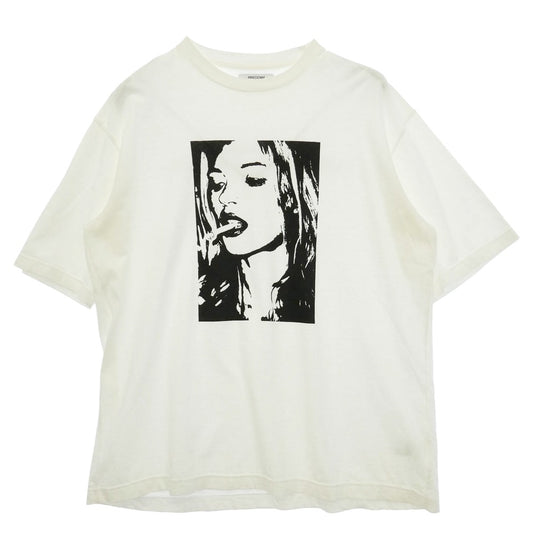 MINEDENIM マインデニム 2504-4002-00-XL2 Monochrome Two tone Face C 半袖 Tシャツ カットソー ホワイト系 XL【中古】