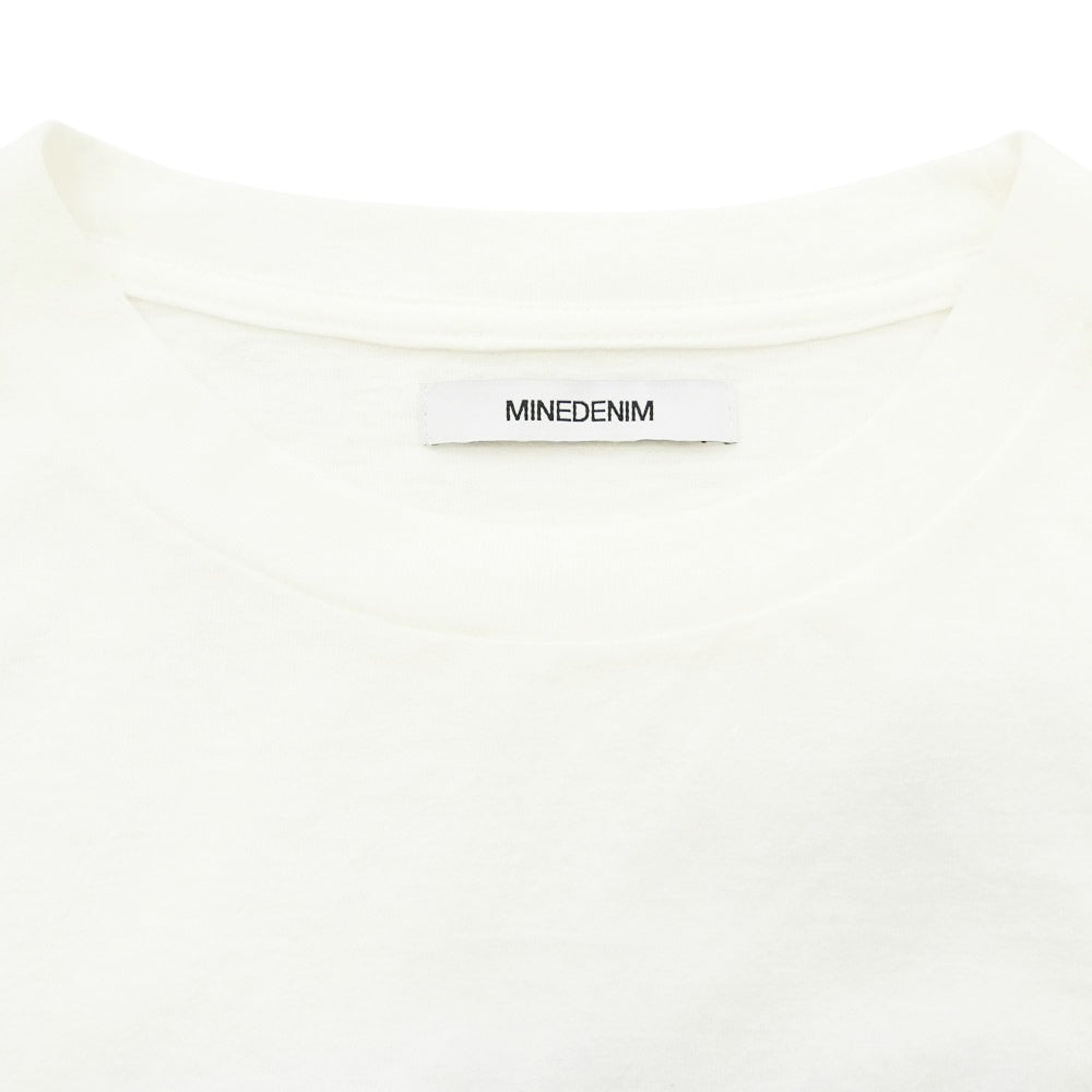 MINEDENIM マインデニム 2504-4002-00-XL2 Monochrome Two tone Face C 半袖 Tシャツ カットソー ホワイト系 XL【中古】