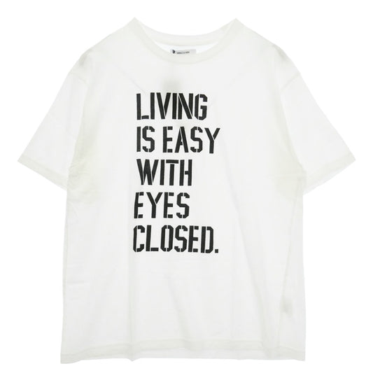 MINEDENIM マインデニム 2505-4005-00XL2 LIVING IS EASY WITH EYES CLOSED 半袖 Tシャツ カットソー ホワイト系 XL【中古】