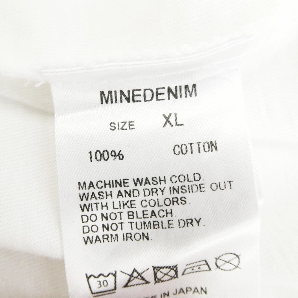MINEDENIM マインデニム 2505-4005-00XL2 LIVING IS EASY WITH EYES CLOSED 半袖 Tシャツ カットソー ホワイト系 XL【中古】