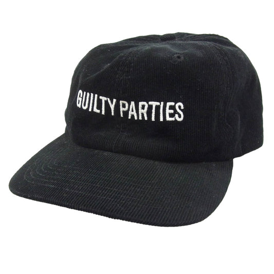 WACKO MARIA ワコマリア GULTY PARTIES ロゴ コーデュロイ 帽子 キャップ ブラック系【中古】