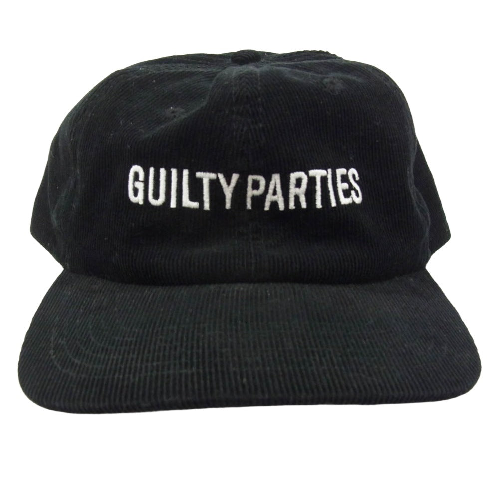 WACKO MARIA ワコマリア GULTY PARTIES ロゴ コーデュロイ 帽子 キャップ ブラック系【中古】