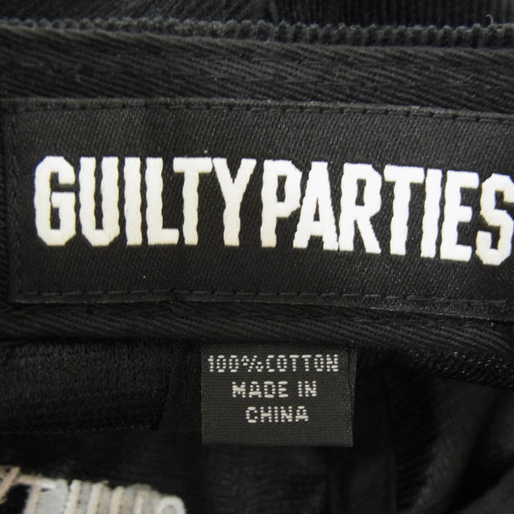 WACKO MARIA ワコマリア GULTY PARTIES ロゴ コーデュロイ 帽子 キャップ ブラック系【中古】