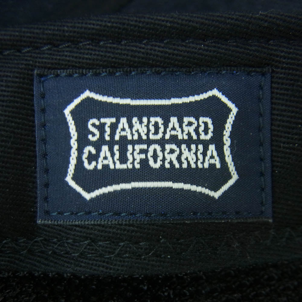 STANDARD CALIFORNIA スタンダードカリフォルニア メッシュ ロゴ キャップ コットン ナイロン 日本製 ブラック系【中古】