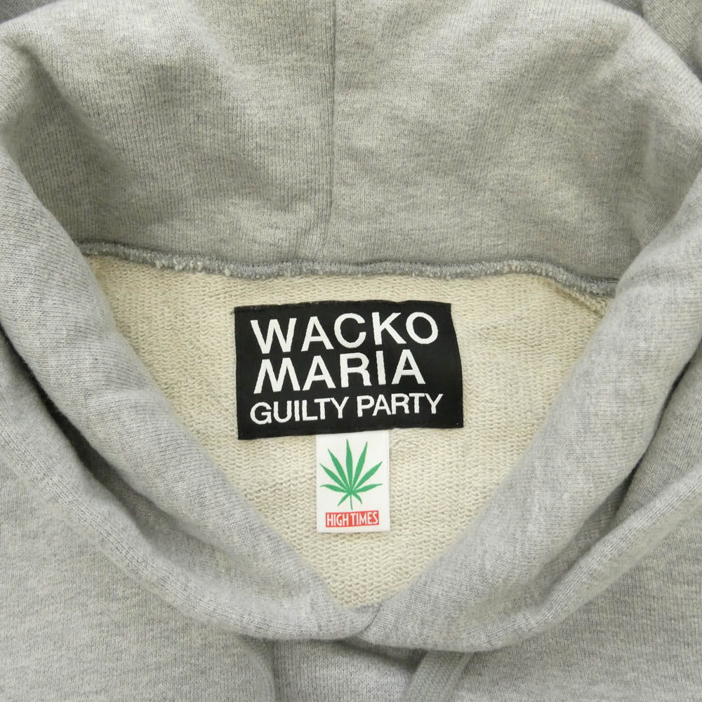 WACKO MARIA ワコマリア 25SS HIGH TIMES HEAVY WEIGHT HOODED SWEAT SHIRT プルオーバー パーカー グレー系 L【中古】