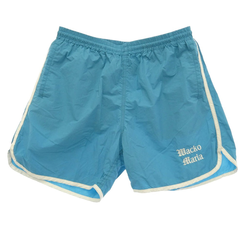 WACKO MARIA ワコマリア ATHLETIC SHORTS アスレチック ショーツ ハーフ パンツ ライトブルー系【中古】