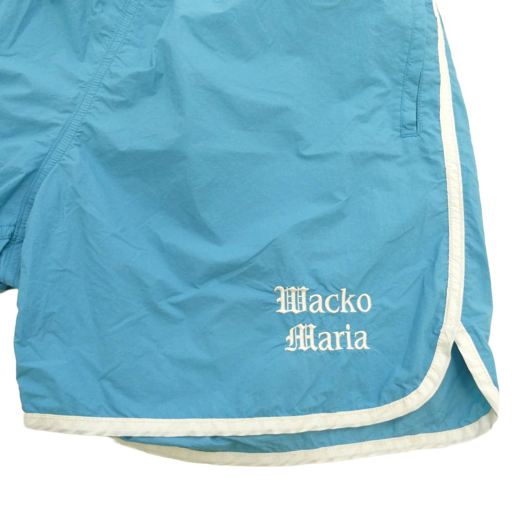 WACKO MARIA ワコマリア ATHLETIC SHORTS アスレチック ショーツ ハーフ パンツ ライトブルー系【中古】