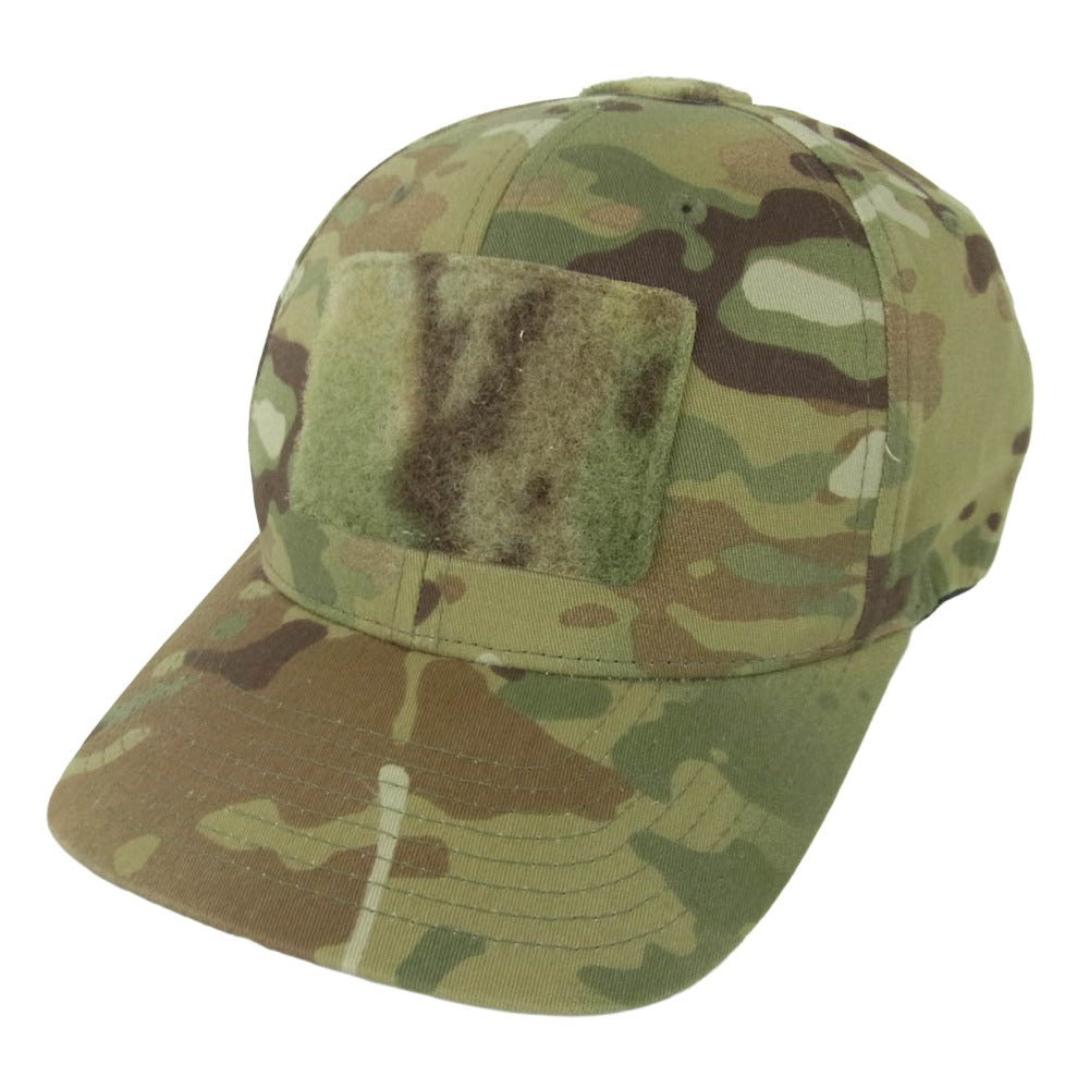 ミリタリー カモ タクティカル 6パネル キャップ 帽子 グリーン系 カーキ系 L - XL【美品】【中古】