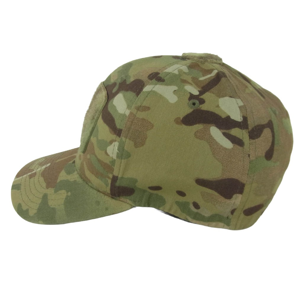 ミリタリー カモ タクティカル 6パネル キャップ 帽子 グリーン系 カーキ系 L - XL【美品】【中古】